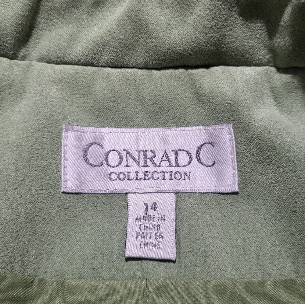 ConradC Faux Suede Women's Button Down Jacket Size 14 - Picture 11 of 12